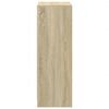 vidaXL Dressoir met LED 72x34x100 cm bewerkt hout sonoma eikenkleurig