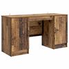 vidaXL Bureau met plank Oud hout 142,5 x 50 x 75 cm Bewerkt hout