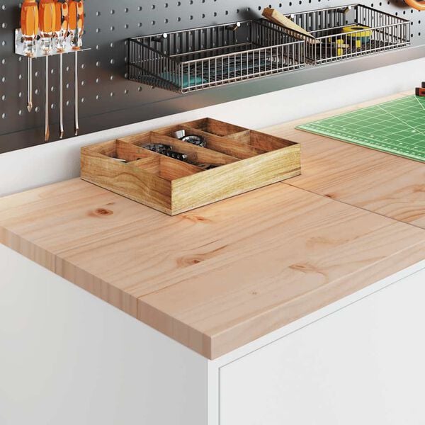 vidaXL Garagekast 40x51x85 cm massief grenenhout wit