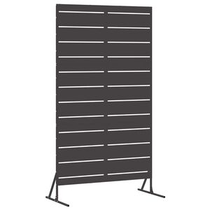 vidaXL Privacyscherm 100 x 50 x 180 cm Staal Zwart
