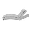 vidaXL Chaise longue kunstleer wit