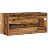 vidaXL Wastafelkast 100x38,5x45 cm bewerkt hout oud houtkleurig