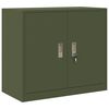 vidaXL Opbergkast Olijf Groen 80 x 40 x 70 cm Staal