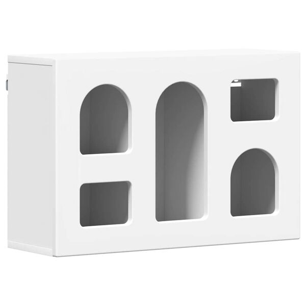 vidaXL Hangkast met plank met opslag Wit 60 x 20 x 40 cm Bewerkt hout