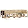 vidaXL Buiten bankenset 8 st Wit en Beige