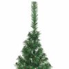 vidaXL Kunstmatig Voorverlicht Kerstboom met 300 LED Groen 210 cm PVC
