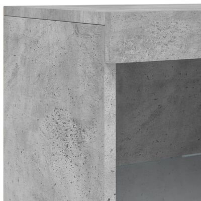 vidaXL Dressoir met LED-verlichting 41x37x100 cm betongrijs