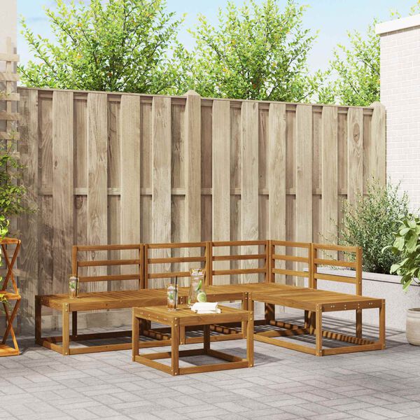 vidaXL Bankstel Naturel