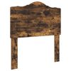 vidaXL Bedframe met hoofdeinde Gerookt eiken 90 x 200 cm Bewerkt hout