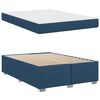 vidaXL Bedframe met matras Blauw 160 x 200 cm Stof