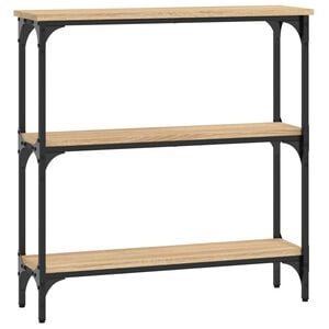 vidaXL Consoletafel Sonoma Eiken 75x22,5x75 cm Bewerkt Hout