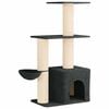 vidaXL Kattenboom met sisal krabpalen Donkergrijs 133 cm