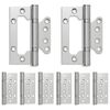 vidaXL Scharnier 8 st 105 x 75 x 13 mm zilver Staal
