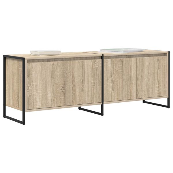vidaXL TV-kast Sonoma 140 x 36 x 49.5 cm Bewerkt hout