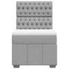 vidaXL Boxspring met matras stof lichtgrijs 90x190 cm