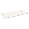 vidaXL Bureaublad 110x55x2,5 cm massief grenenhout wit