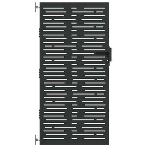 vidaXL Poort 85x200 cm vierkant cortenstaal