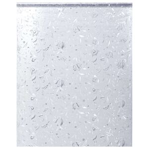 vidaXL Raamfolie bloemenpatroon mat 90x500 cm PVC