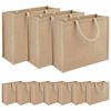 vidaXL Jute handtassen 10 pcs Naturel 42 x 33 x 19 cm 100% Tossa Jute