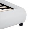 vidaXL Bedframe met LED kunstleer wit 160x200 cm