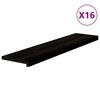 vidaXL Traptreden 16 st 110x30x2 cm massief eikenhout donkerbruin