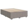 vidaXL Boxspring met matras stof taupe 160x200 cm
