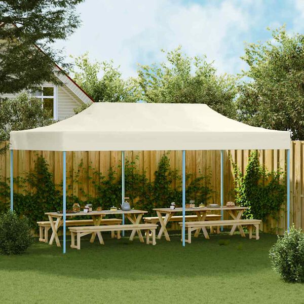 vidaXL Vouwtent pop-up 3x6 m cr&egrave;mewit