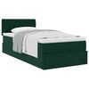 vidaXL Ottoman bed met matras 90x190cm fluweel donkergroen