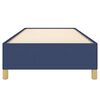 vidaXL Bedframe zonder matras 90x200 cm stof blauw