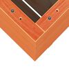 vidaXL Plantenbak 60x60x72,5 cm massief grenenhout wasbruin