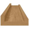 vidaXL Wandplank met plank 4 pcs Bruin 60 x 9 x 3 cm Bewerkt hout