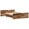 vidaXL Bedframe zonder matras bewerkt 140x190 cm bewerkt hout oud