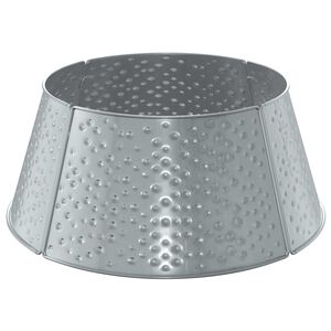 vidaXL Kerstboomrok Kegelvormig zilver &Oslash; 62 x 25 cm Staal