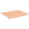 vidaXL Vervangingsdoek voor luifel 4x3 m polyester geel en oranje