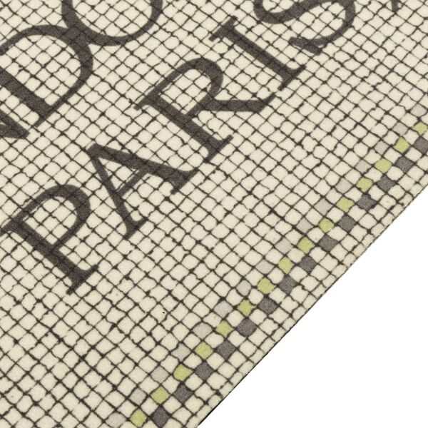 vidaXL Keukenmat wasbaar Home-tekst 60x180 cm fluweel