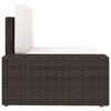 vidaXL 4-delige Loungeset poly rattan bruin