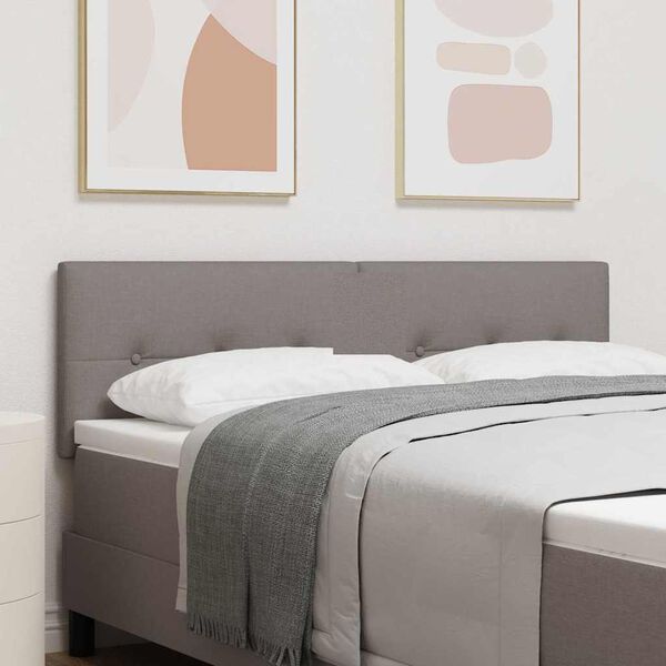 vidaXL in hoogte verstelbaar hoofdbord Taupe 144 cm Stof