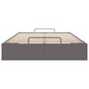 vidaXL Bedframe zonder matras 120x190 cm kunstleer grijs