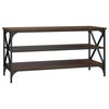 vidaXL Tv-meubel 100x40x50 cm bewerkt hout bruin eikenkleur