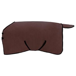 vidaXL Paardendeken Volledig Donkerbruin Polyester