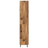 vidaXL Hoge kast met lade 2 pcs Oud Hout Geengineerd Hout en Glas