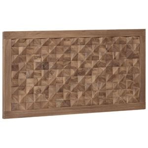 vidaXL Bed Hoofdbord Naturel Massief Teakhout