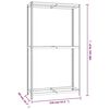 vidaXL Bandenrekken 2-laags 4 st 110x40x180 cm staal zilverkleurig