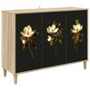 vidaXL Dressoir BREMEN Sonoma 102 x 33 x 75 cm Bewerkt hout