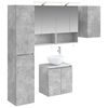 vidaXL Badkamerkastenset 5 pcs Betongrijs 50 x 14,5 x 70 cm