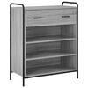 vidaXL Schoenenkast 76 x 36,5 x 93 cm Bewerkt hout Grijs Sonoma