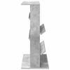 vidaXL Tijdschrift Rek Beton Grijs 70 x 41 x 96 cm Bewerkt hout