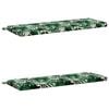 vidaXL 2-delige Bankkussens SOEST 2 st 100% Polyester Bladpatroon