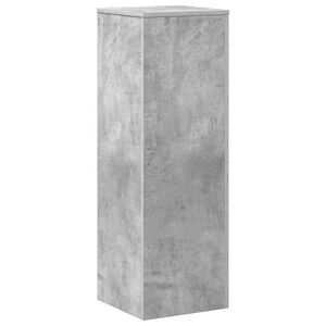 vidaXL Plantenstandaard 33x33x100 cm bewerkt hout betongrijs