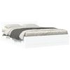 vidaXL Bedframe met hoofdeinde bewerkt hout wit 150x200 cm